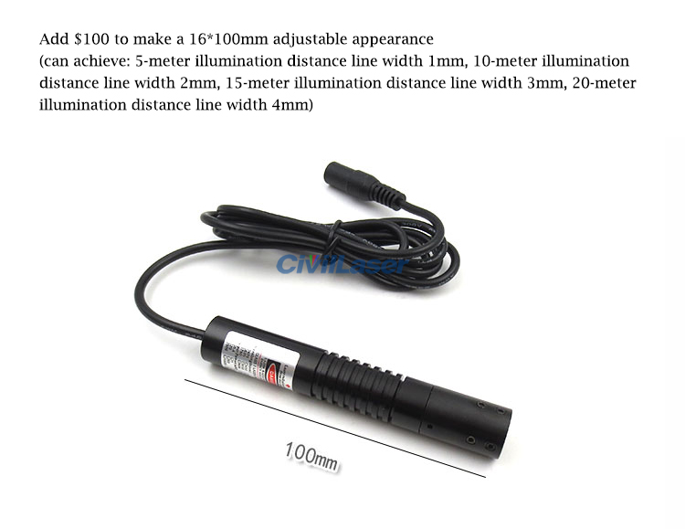 Powell IR line laser module